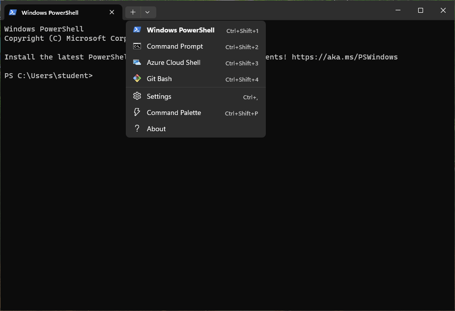 Open the settings menu