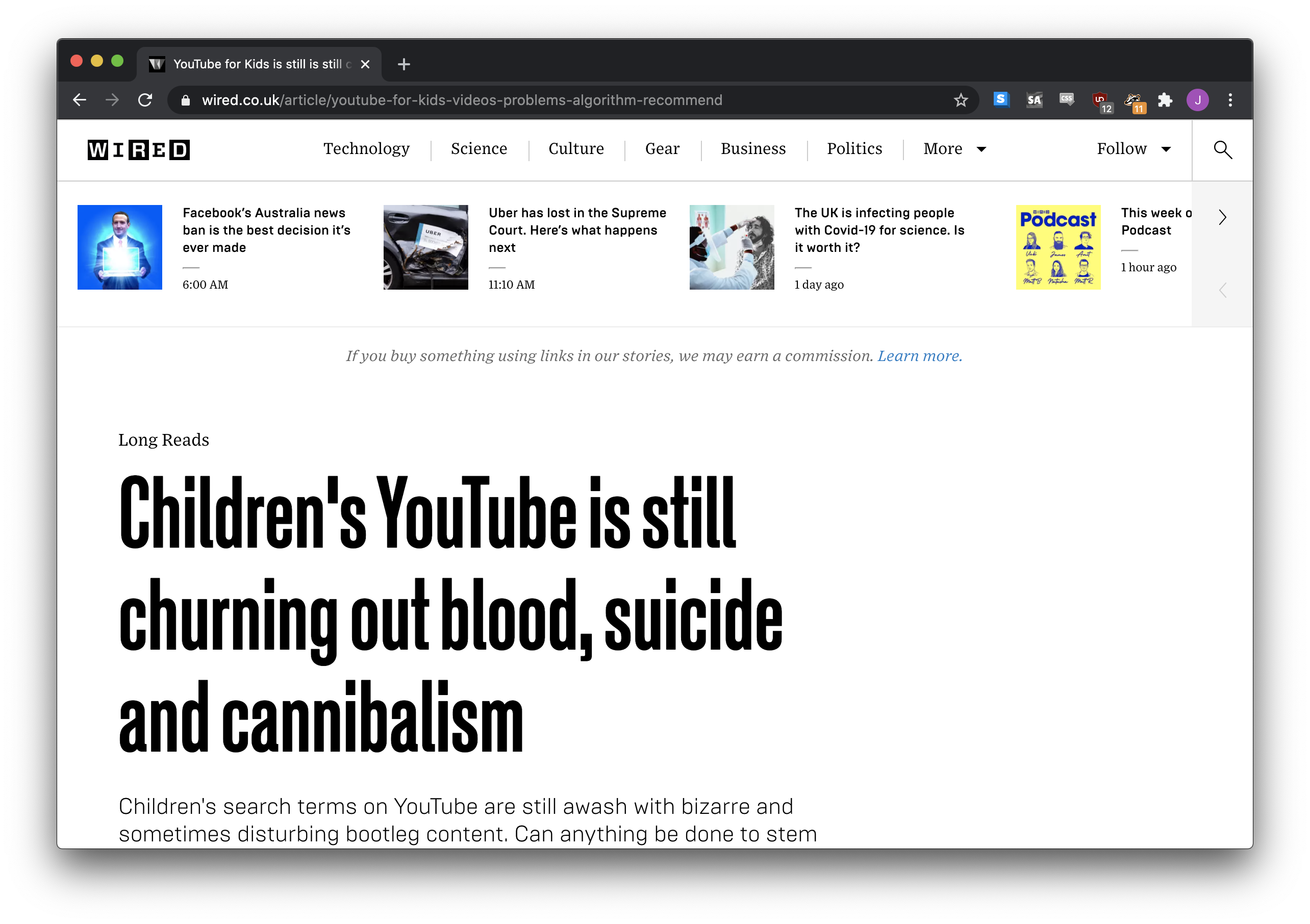 Do kids watch super weird videos if YouTube is left on autoplay?